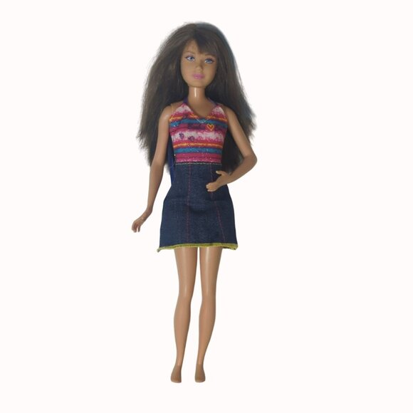 Barbie Life In The Dreamhouse Sisters Camping Doll Skipper Redressed Blue Streak - Picture 1 of 6